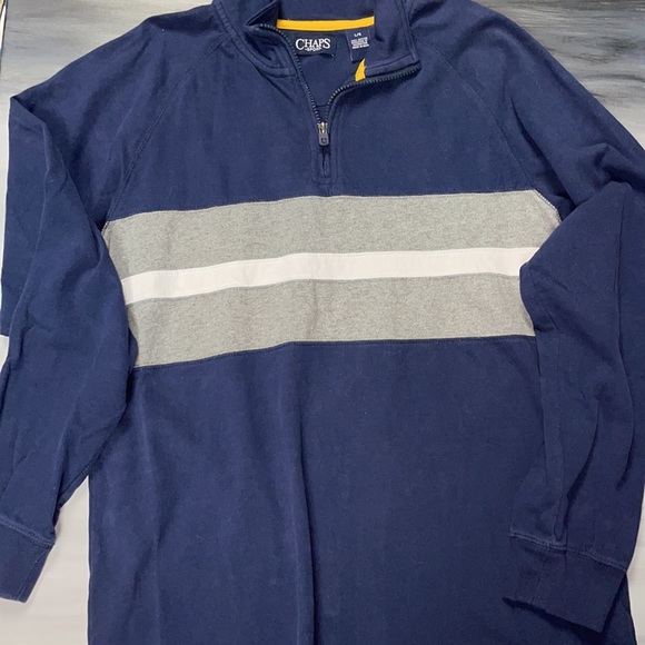 Chaps Men's Large long sleeved  1/4 zip pullover - Picture 9 of 9